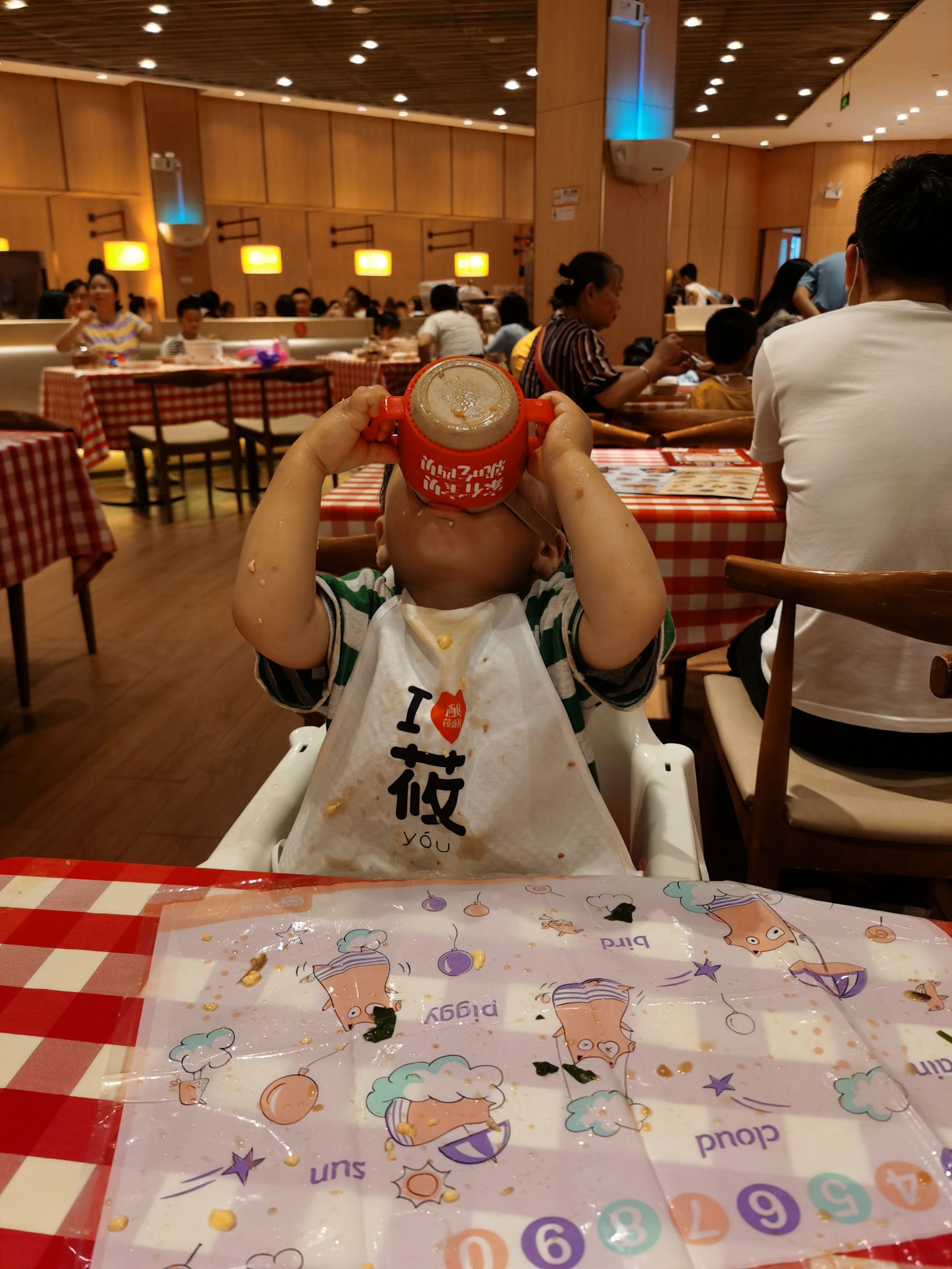 Cocoa Bean is dining out.