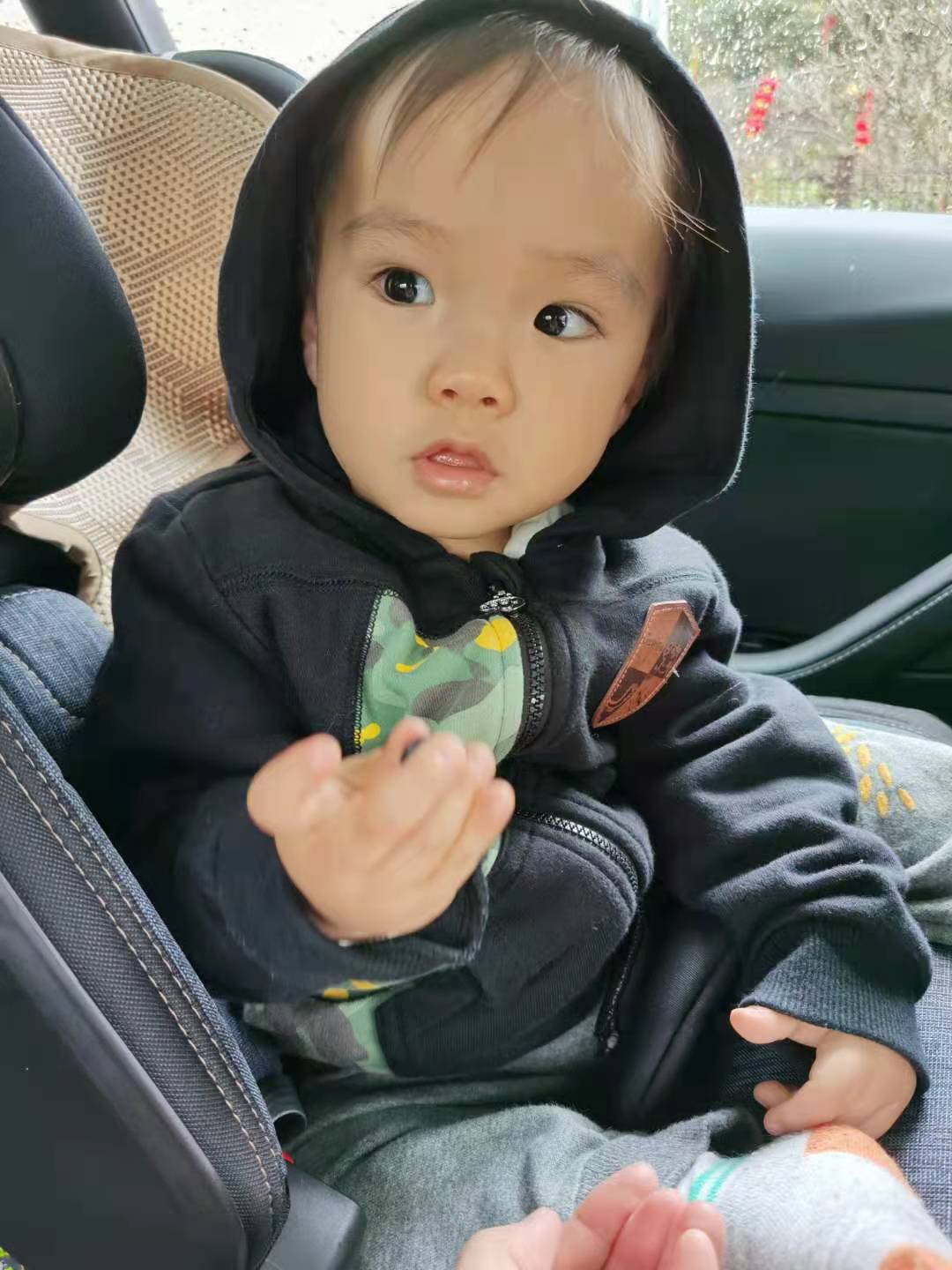 Cocoa Bean is smiling.