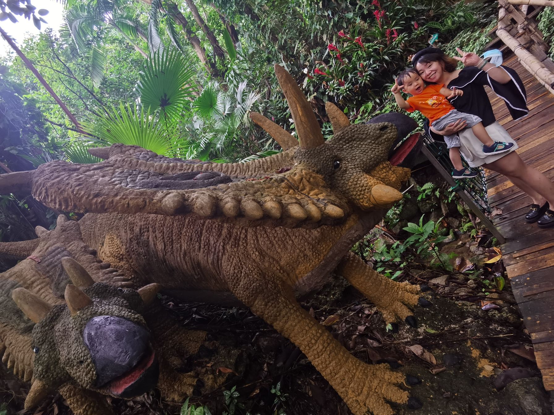 Cocoa Bean is at a natural park.