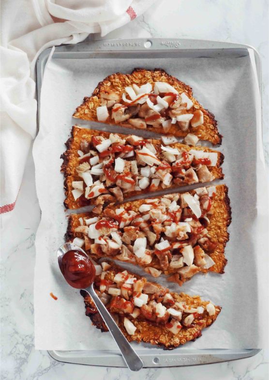 Oatmeal Yam Pizza by Kexin