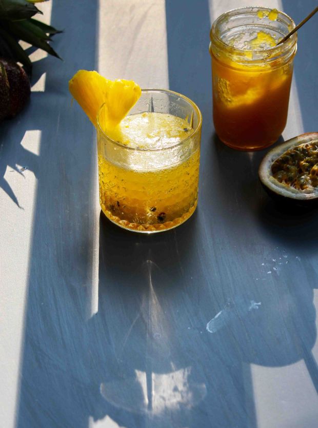 Passion Fruit and Pineapple Soda by Kexin