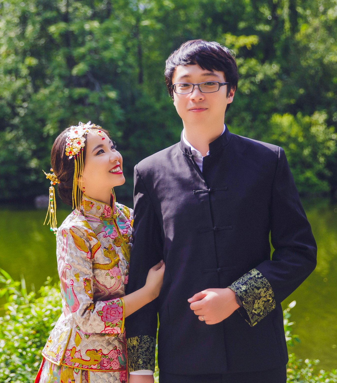 A wedding photo of Qinan and Kexin